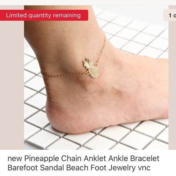 30% OFF NWT New pineapple 🍍 anklets ankle chain - Picture 2 of 5